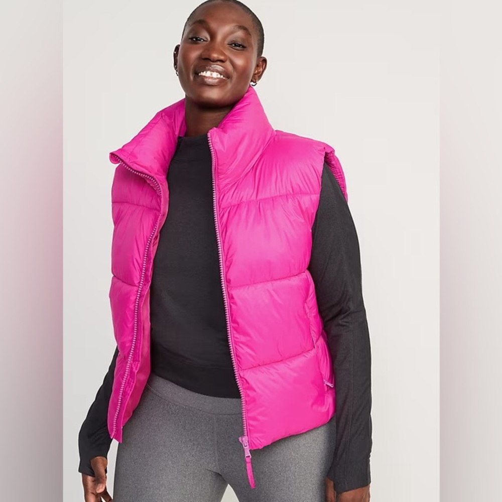 Old Navy Pink Puffer Vest